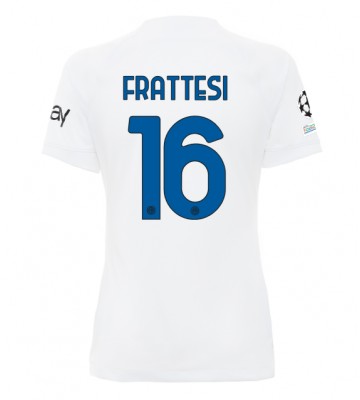 Inter Milan Davide Frattesi #16 Replika Udebanetrøje Dame 2023-24 Kortærmet